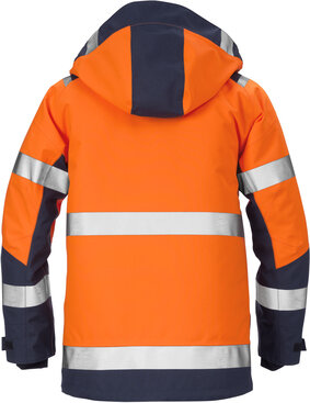 Fristads High vis gore-tex shelljack klasse 3 4988 Hi-vis oranje/marineblauw