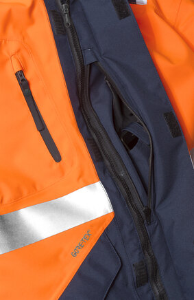 Fristads High vis gore-tex shelljack klasse 3 4988 Hi-vis oranje/marineblauw