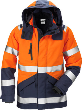 Fristads High vis gore-tex shelljack klasse 3 4988 Hi-vis oranje/marineblauw