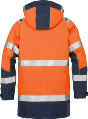 Fristads High vis gore-tex 3-in-1 winterparka klasse 3 4989 Hi-vis oranje/marineblauw