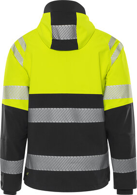 Fristads Hogezichtbaarheids stretch shelljack klasse 2 4690 Hi-vis geel/zwart