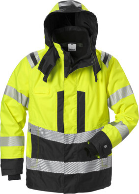 Fristads High vis airtech&reg; shelljack klasse 3 4515 Hi-vis geel/zwart