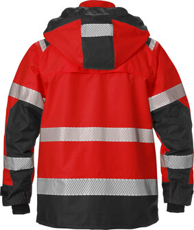 Fristads High vis airtech&reg; shelljack klasse 3 4515 Hi-vis rood/zwart