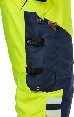 Fristads High vis airtech&reg; shellbroek klasse 2 2515 Hi-vis geel/marineblauw