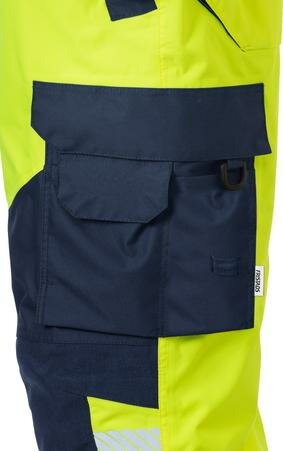 Fristads High vis airtech&reg; shellbroek klasse 2 2515 Hi-vis geel/marineblauw