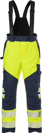 Fristads High vis airtech&reg; shellbroek klasse 2 2515 Hi-vis geel/marineblauw