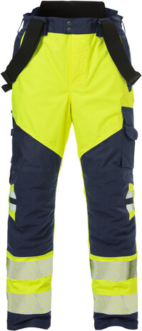 Fristads High vis airtech&reg; shellbroek klasse 2 2515 Hi-vis geel/marineblauw