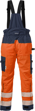 Fristads High vis airtech&reg; shellbroek klasse 2 2515 Hi-vis oranje/marineblauw