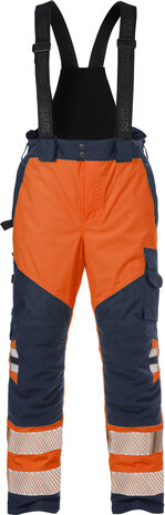 Fristads High vis airtech&reg; shellbroek klasse 2 2515 Hi-vis oranje/marineblauw