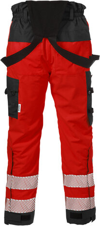 Fristads High vis airtech&reg; shellbroek klasse 2 2515 Hi-vis rood/zwart