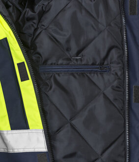 Fristads High vis airtech&reg; winterjack klasse 3 4035 Hi-vis geel/marineblauw