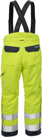 Fristads High vis airtech&reg; winterbroek klasse 2 2035 Hi-vis geel/marineblauw