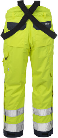 Fristads High vis airtech&reg; winterbroek klasse 2 2035 Hi-vis geel/marineblauw