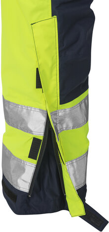 Fristads High vis airtech&reg; winterbroek klasse 2 2035 Hi-vis geel/marineblauw