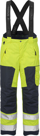 Fristads High vis airtech&reg; winterbroek klasse 2 2035 Hi-vis geel/marineblauw