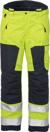 Fristads High vis airtech&reg; winterbroek klasse 2 2035 Hi-vis geel/marineblauw