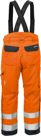 Fristads High vis airtech&reg; winterbroek klasse 2 2035 Hi-vis oranje/marineblauw