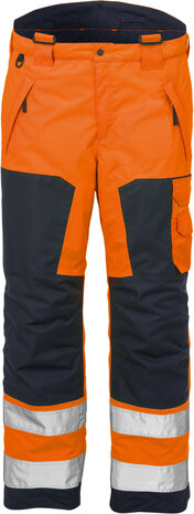 Fristads High vis airtech&reg; winterbroek klasse 2 2035 Hi-vis oranje/marineblauw