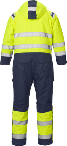 Fristads High vis airtech&reg; winteroverall klasse 3 8015 Hi-vis geel/marineblauw