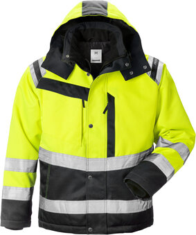 Fristads High vis winterjack klasse 3 4043 Hi-vis geel/zwart