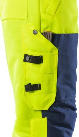 Fristads High vis winterbroek klasse 2 2034 Hi-vis geel/marineblauw