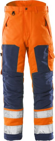 Fristads High vis winterbroek klasse 2 2034 Hi-vis oranje/marineblauw