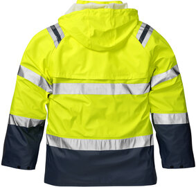 Fristads High vis regenjack klasse 3 4624 Hi-vis geel/marineblauw