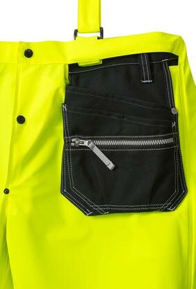 Fristads High vis regenbroek klasse 2 2625 Hi-vis geel/marineblauw