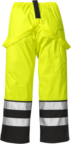 Fristads High vis regenbroek klasse 2 2625 Hi-vis geel/zwart