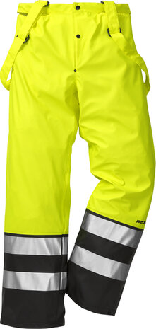 Fristads High vis regenbroek klasse 2 2625 Hi-vis geel/zwart