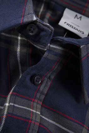 Fristads Flanellen overhemd 7421 Marineblauw