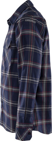 Fristads Flanellen overhemd 7421 Marineblauw