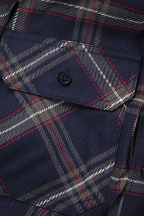 Fristads Flanellen overhemd 7421 Marineblauw