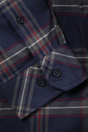 Fristads Flanellen overhemd 7421 Marineblauw