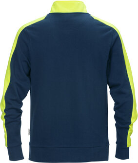 Fristads Sweatshirt met korte rits 7449 Marineblauw