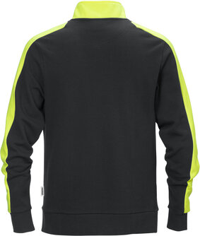 Fristads Sweatshirt met korte rits 7449 Zwart