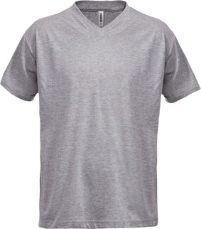 Fristads V-hals T-shirt 1913 Lichtgrijs