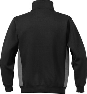 Fristads Sweatshirt met korte ritssluiting 1705 Zwart