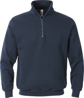 Fristads Sweatshirt met korte ritssluiting 1737 Donker marineblauw