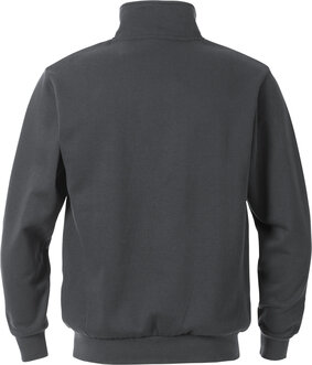 Fristads Sweatshirt met korte ritssluiting 1737 Donkergrijs