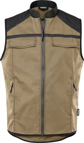Fristads Bodywarmer 5555 Khaki/zwart 