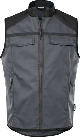 Fristads Vest 5555 Grijs/zwart 