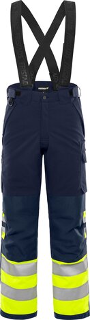 Fristads High vis winterbroek klasse 1 2681 Hi-vis geel/marineblauw