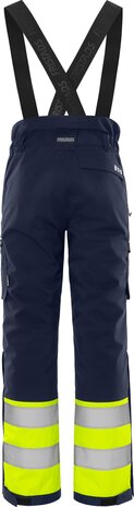 Fristads High vis winterbroek klasse 1 2681 Hi-vis geel/marineblauw