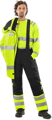 Fristads High vis winterbroek klasse 1 2681 Hi-vis geel/zwart