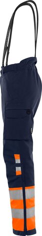 Fristads High vis winterbroek klasse 1 2681 Hi-vis oranje/marineblauw