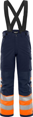Fristads High vis winterbroek klasse 1 2681 Hi-vis oranje/marineblauw