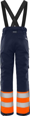 Fristads High vis winterbroek klasse 1 2681 Hi-vis oranje/marineblauw