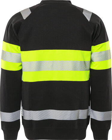 Fristads High vis sweater klasse 1 7530 Hi-Vis geel/zwart