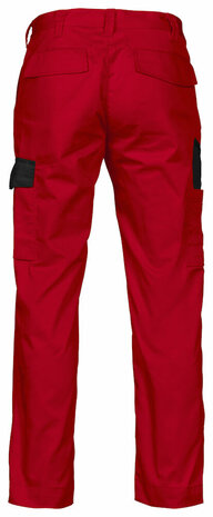 Projob 2518 broek zonder kniezakken Rood
